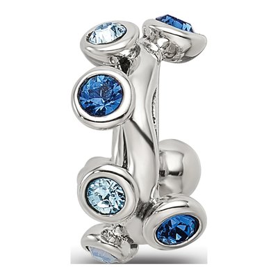 Sterling Silver Crystal Bubble Spacer Bead – view 7