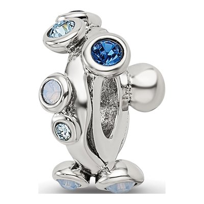 Sterling Silver Crystal Bubble Spacer Bead