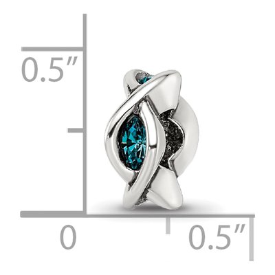 Sterling Silver Crystal Marquis Bead – view 5
