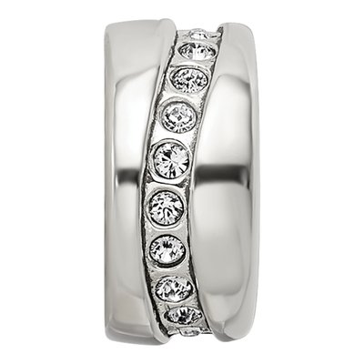 Sterling Silver Crystal Meandering Bead – view 5