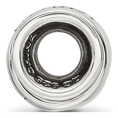 Sterling Silver Crystal Daughter Spinner Bead – view 3