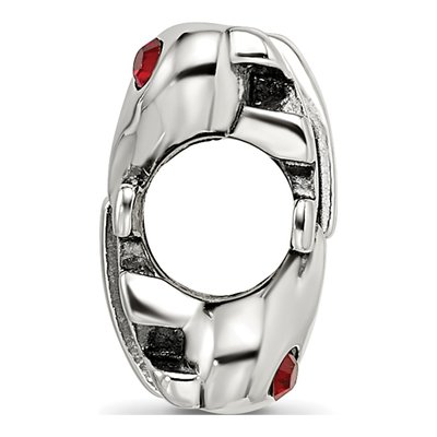 Sterling Silver Crystal LOVE Bead – view 3