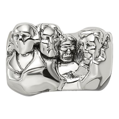 Sterling Silver Mount Rushmore Bead – view 6