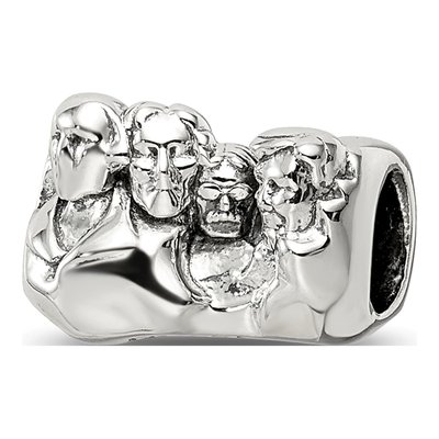Sterling Silver Mount Rushmore Bead