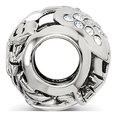Sterling Silver Crystal York Collage Bead – view 3
