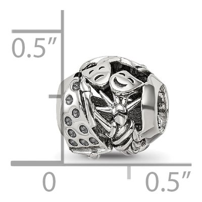 Sterling Silver Crystal York Collage Bead – view 6