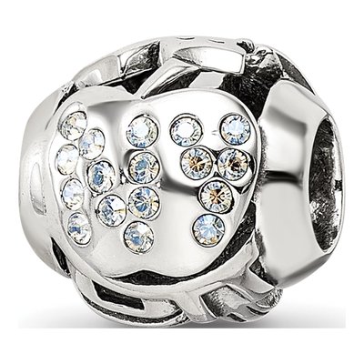 Sterling Silver Crystal York Collage Bead – view 7