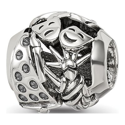 Sterling Silver Crystal York Collage Bead