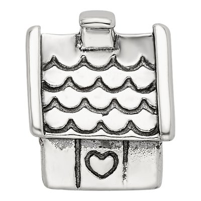 Sterling Silver House Bead – view 5