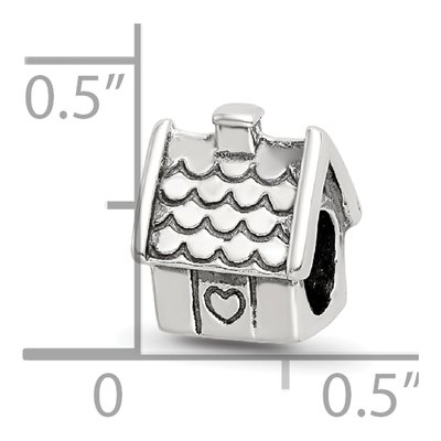 Sterling Silver House Bead – view 6