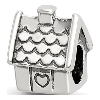 Sterling Silver House Bead