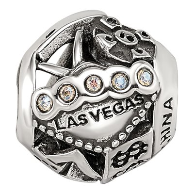 Sterling Silver Las Vegas Collage Crystal Bead – view 4