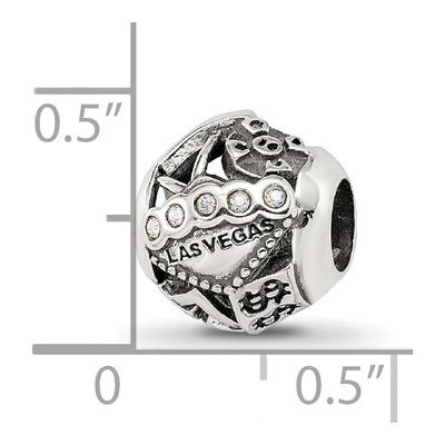 Sterling Silver Las Vegas Collage Crystal Bead – view 5
