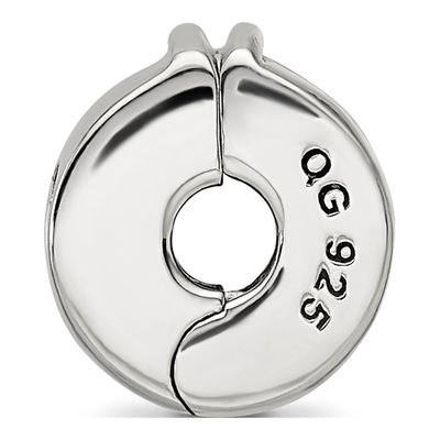 Sterling Silver Crystal Heart Clip Bead – view 3
