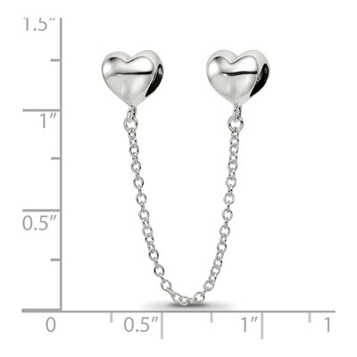 Sterling Silver Hearts Safety Bead – view 4