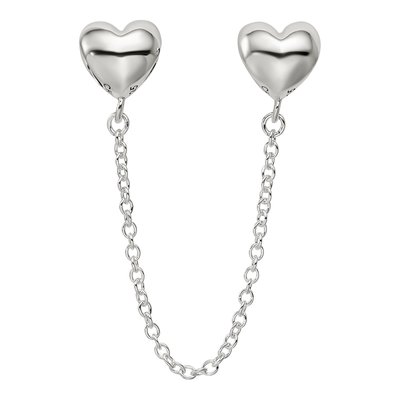 Sterling Silver Hearts Safety Bead – view 5
