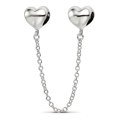 Sterling Silver Hearts Safety Bead