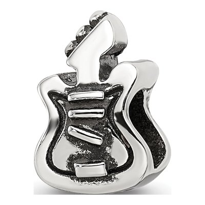 Sterling Silver Guitar Bead