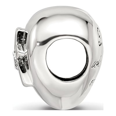 Sterling Silver Crystal Heart Bead – view 3