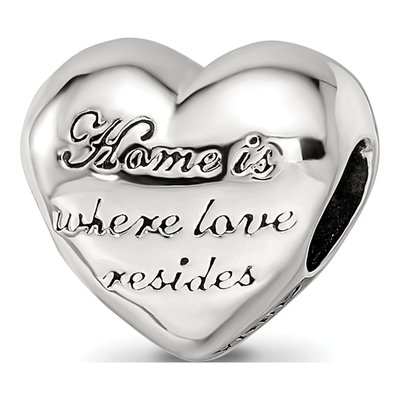 Sterling Silver Crystal Heart Bead – view 7