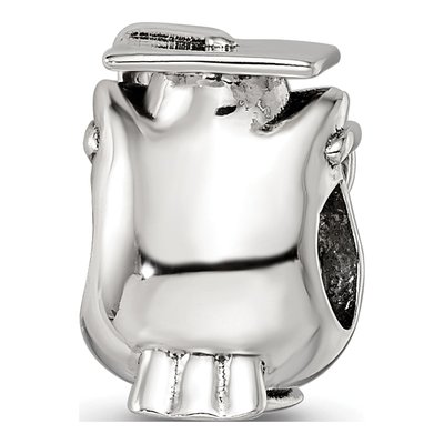 Sterling Silver Graduation Owl Bead – view 7