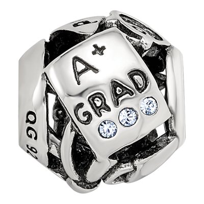 Sterling Silver Crystal Graduation Bead – view 5