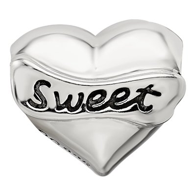 Sterling Silver Crystal Sweet 16-Heart Bead – view 4