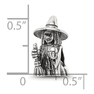 Sterling Silver Witch Bead – view 5