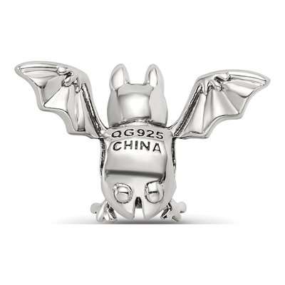 Sterling Silver Bat Bead – view 7