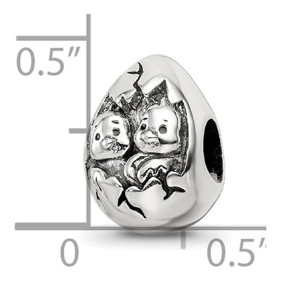 Sterling Silver Easter Chicks Bead – view 6