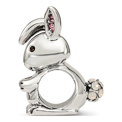 Sterling Silver Bunny Bead – view 3