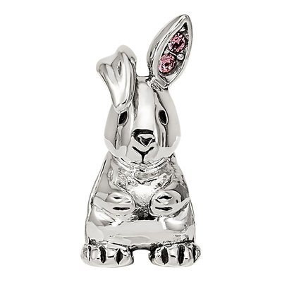 Sterling Silver Bunny Bead – view 4