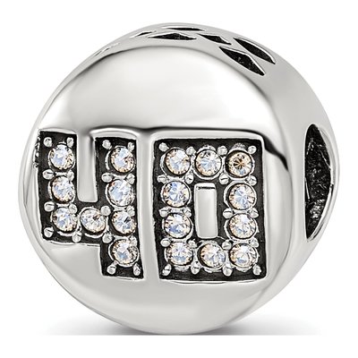 Sterling Silver Crystal Fabulous Bead