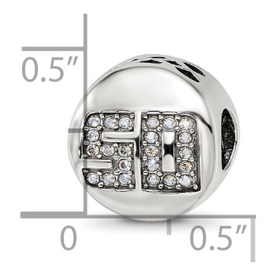 Sterling Silver Crystal Fantastic Bead – view 6