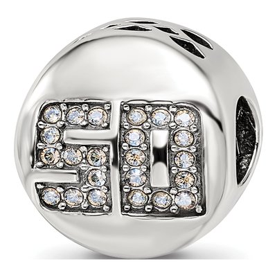 Sterling Silver Crystal Fantastic Bead
