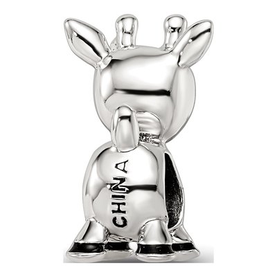 Sterling Silver Red Enamel Rudolph Bead – view 6