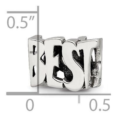 Sterling Silver 'best Mom' Bead – view 6