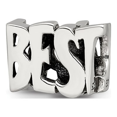 Sterling Silver 'best Mom' Bead