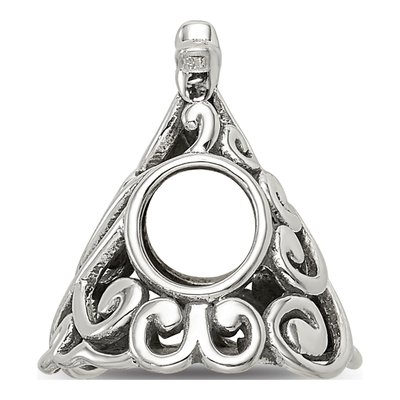 Sterling Silver Crystal Christmas Tree Bead – view 3