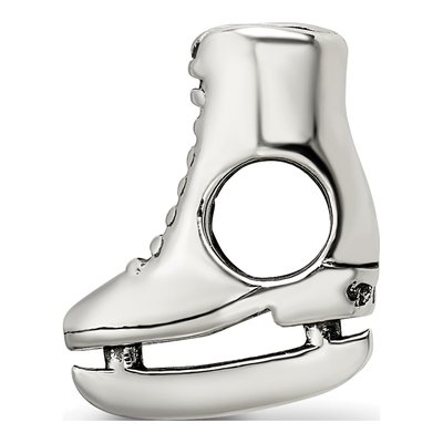 Sterling Silver Ice Skate Bead – view 4
