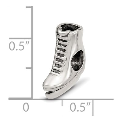 Sterling Silver Ice Skate Bead – view 6