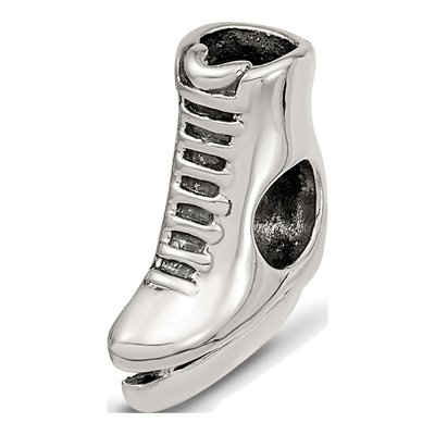 Sterling Silver Ice Skate Bead