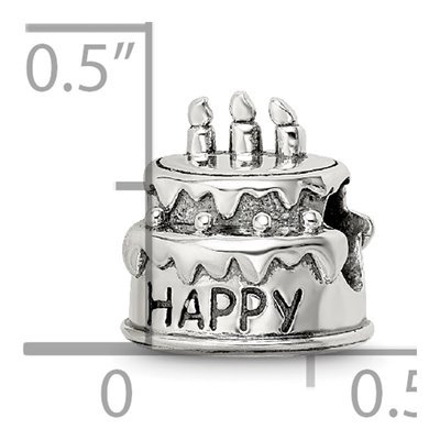 Sterling Silver Birthday Cake Bead – view 5
