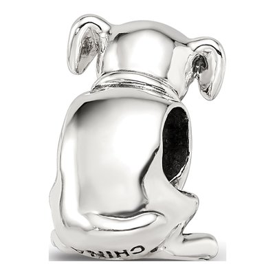 Sterling Silver Crystal Puppy Bead – view 7