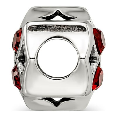 Sterling Silver Lattice Flower Bead – view 3