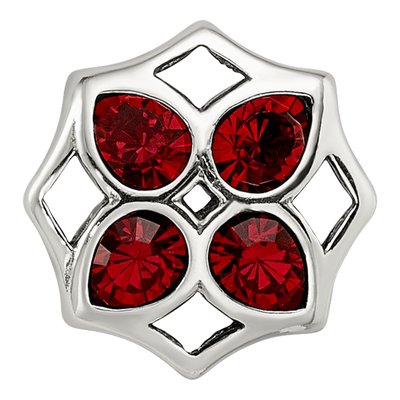 Sterling Silver Lattice Flower Bead – view 4