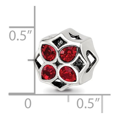 Sterling Silver Lattice Flower Bead – view 5