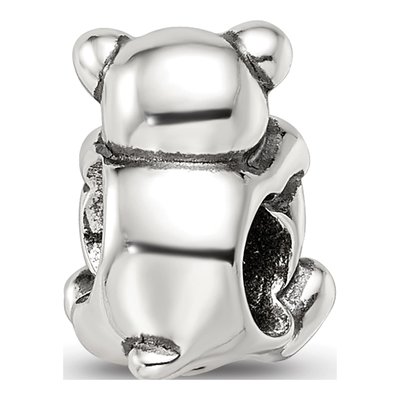 Sterling Silver Teddy Bear Crystal Bead – view 6