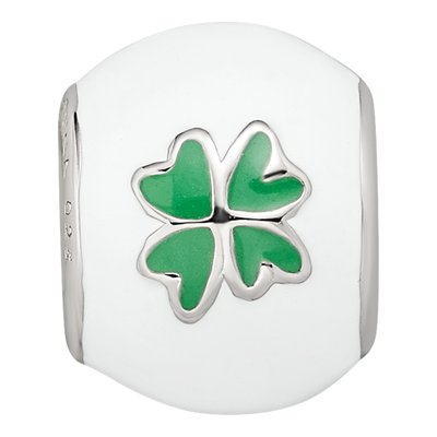 Sterling Silver Clover Bead – view 4