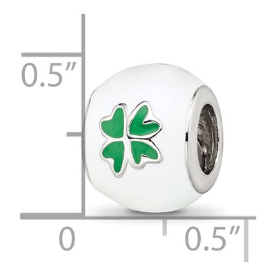 Sterling Silver Clover Bead – view 5
